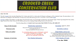 Desktop Screenshot of crooked-creek.org