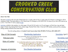 Tablet Screenshot of crooked-creek.org